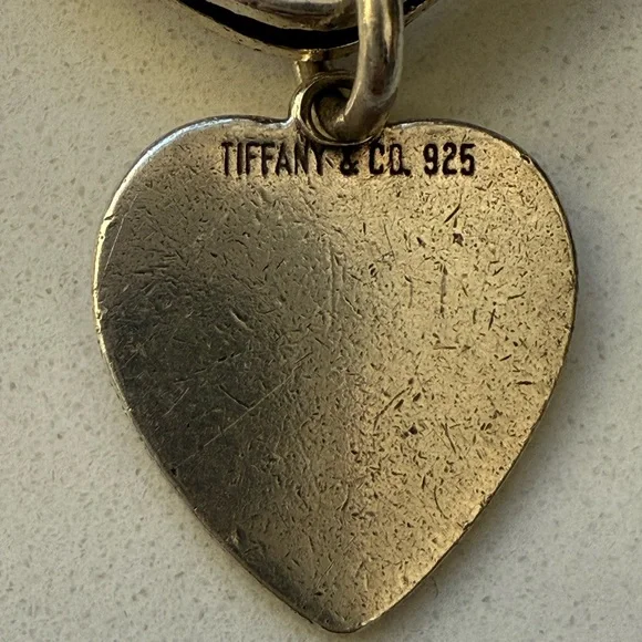 Tiffany & Co. Heart Keychain Sterling Silver 925 Large Size - Picture 10 of 10